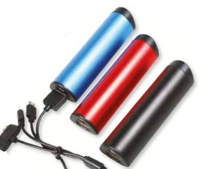 Powerbank 2000 mAh SORT inkl. lasergravert logo