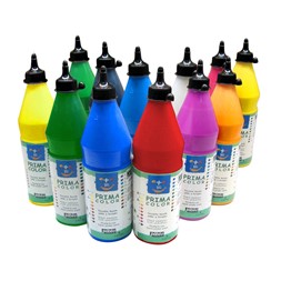 Pakke dekkfarger 12 flaske á 1 liter